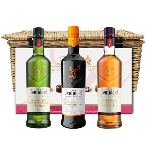 Glenfiddich Experimental Family Hamper With Chocolates - Fast Shipping